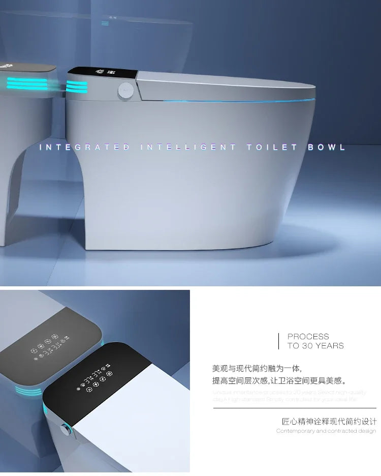zqSmart toilet toilet, fully automatic voice integrated, no water pressure limit instant hot toilet