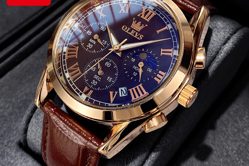 OLEVS Moon Phase men&