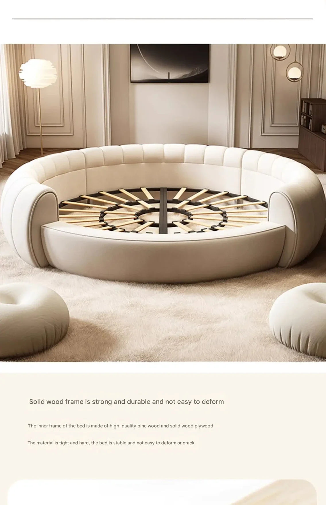 Simple Beauty Bed European Design Girls Double Queen Luxury Bed Castle Princess Sleeping Sex Platform Cama Trendy Furniture