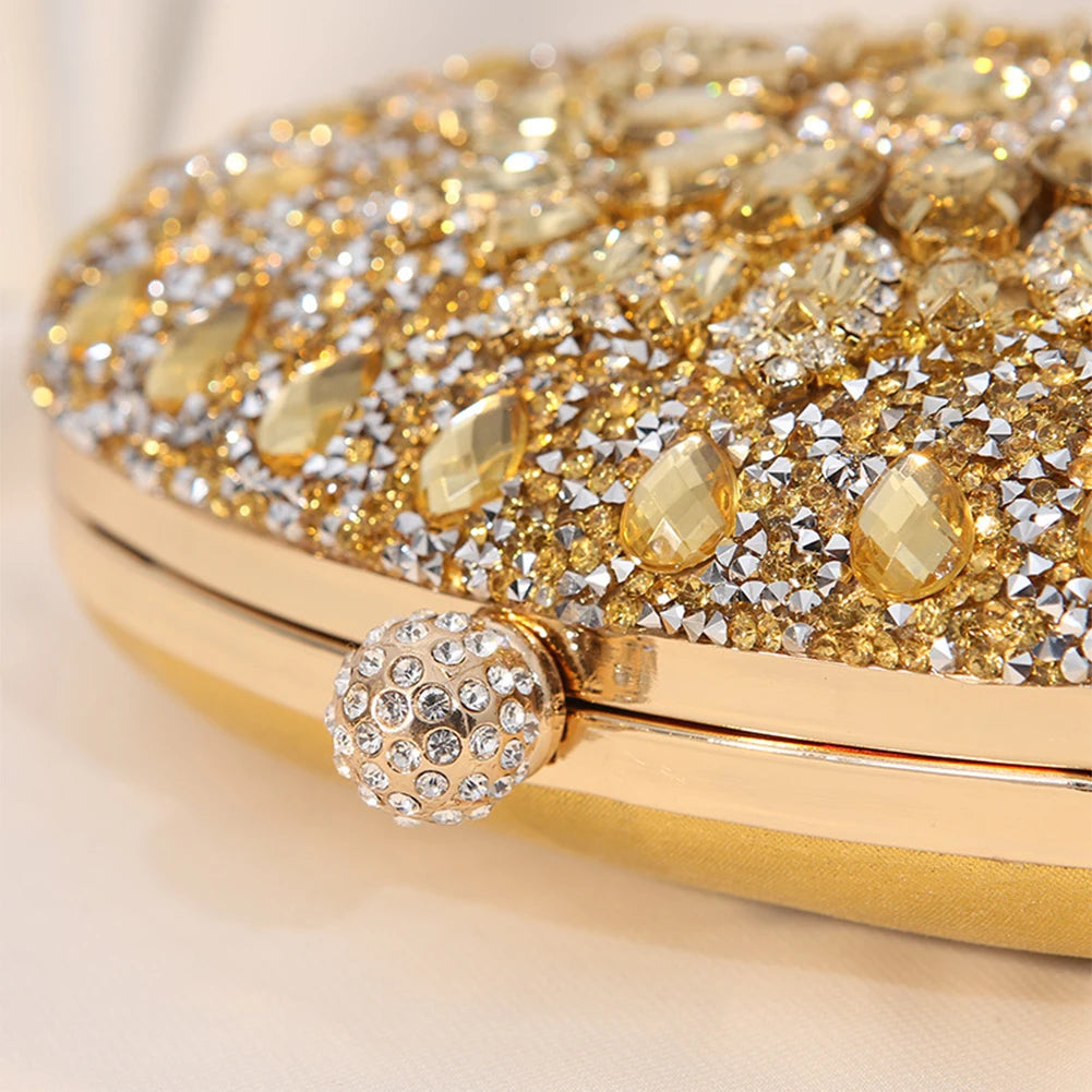2023 Diamond Women Luxury Clutch Evening Bag Wedding Crystal Ladies Cell Phone Pocket Purse Female Sparkly Wallet for Party Gift