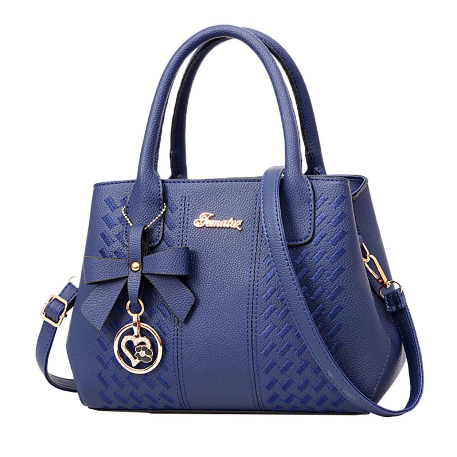 Large Capacity Leather Messenger Handbag Fashion Women&