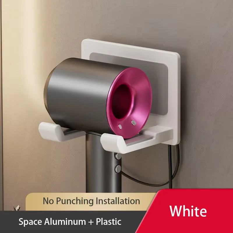 Without Punching Bathroom Hair Dryer Hanger Hairdryer Storage Rack Suction Cup Storage Rack Toilet Multi-function Storage Shelf
