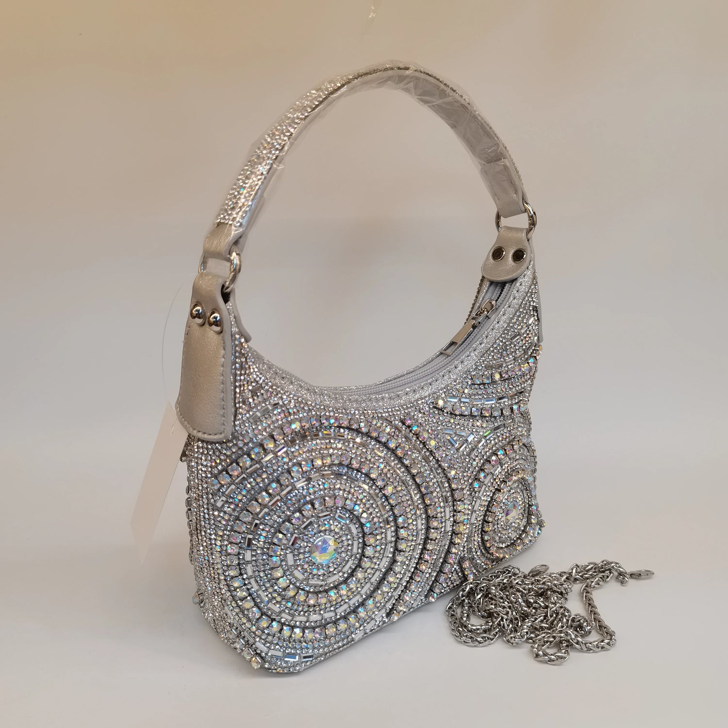 Hot Popular Women Rhinestone Evening Bag New Fashion Handbag Clutch Embellished Long Chain Bag Casual Bag F5-405-1