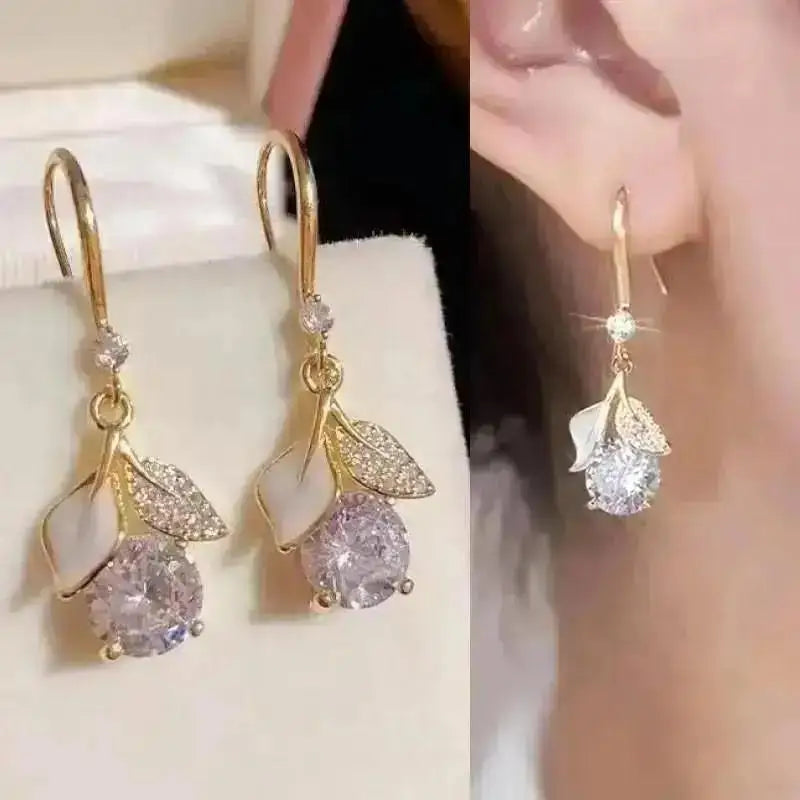 925 Silver Needle Korean Fashion Pearl Tassel Earrings For Women Jewelry 2025 Trending New Luxury Women&
