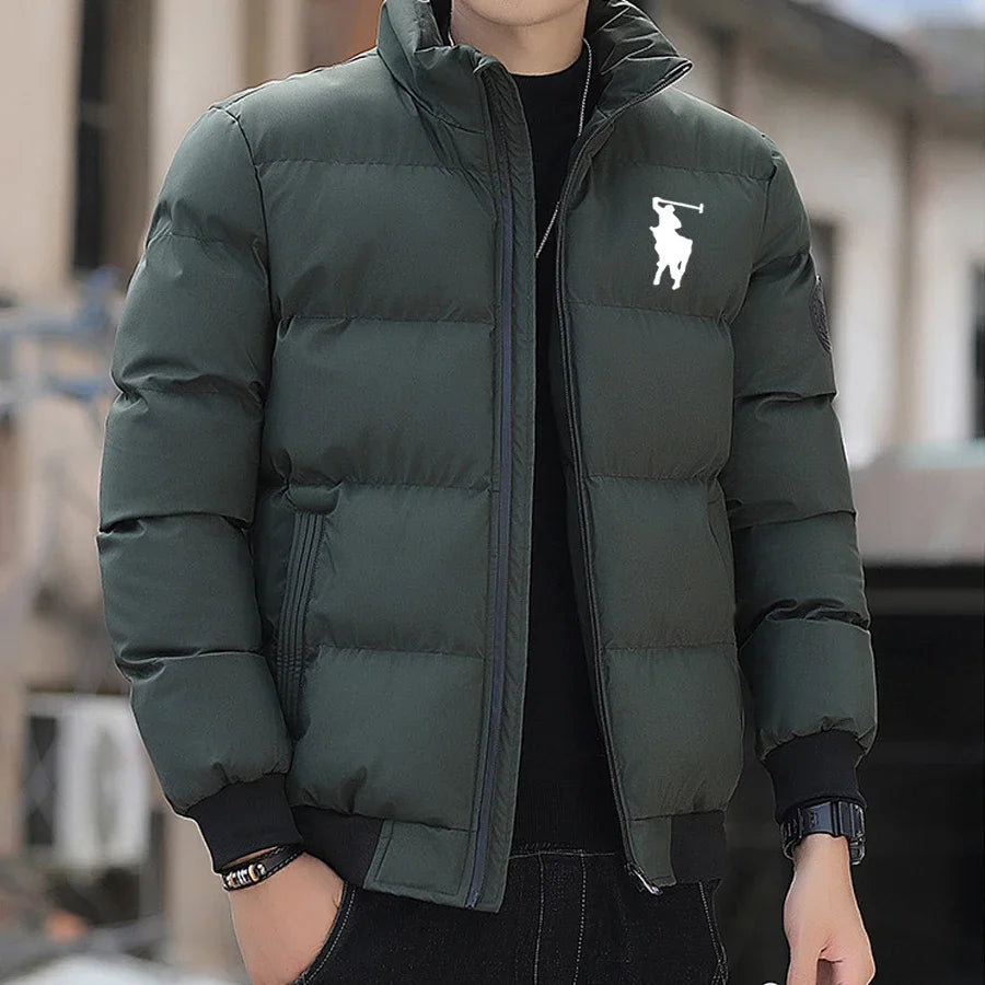 Cotton Jacket 2025 Autumn/Winter Fashion Zipper outdoor Fishing jacket Windproof Casual cotton Jacket M-5XL Men&