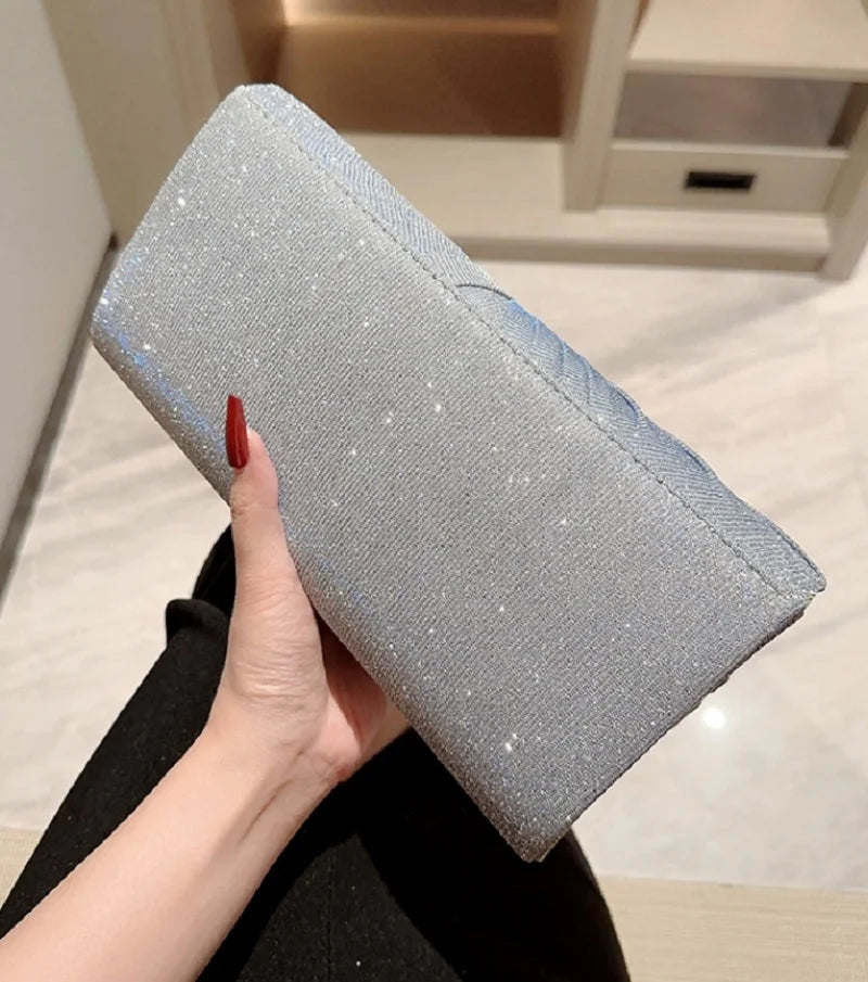 Ladies Dinner Handbag Luxury Wedding Party Shining Evening Bag Wallet Women&