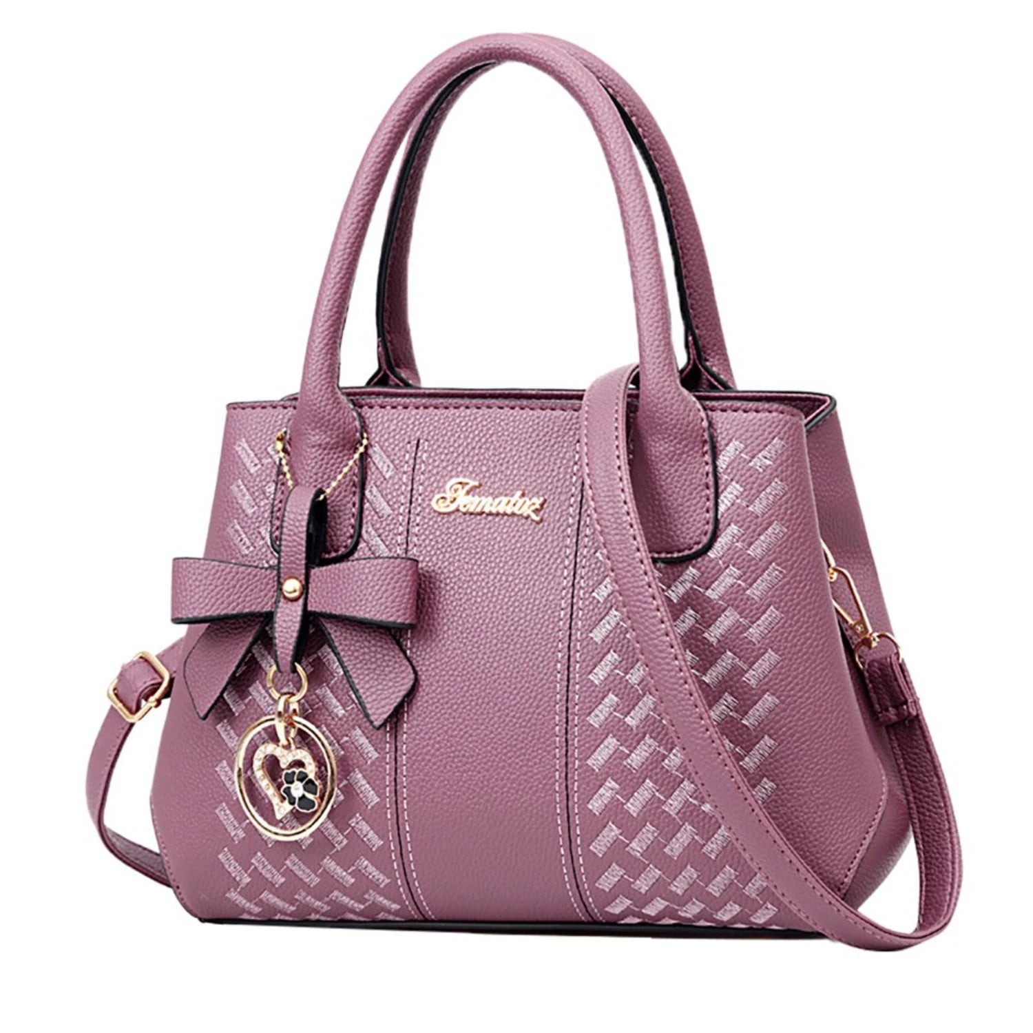 Large Capacity Leather Messenger Handbag Fashion Women&
