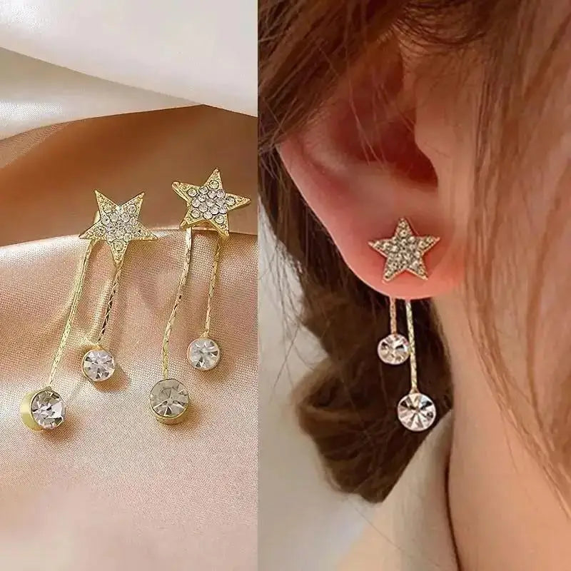 925 Silver Needle Korean Fashion Pearl Tassel Earrings For Women Jewelry 2025 Trending New Luxury Women&