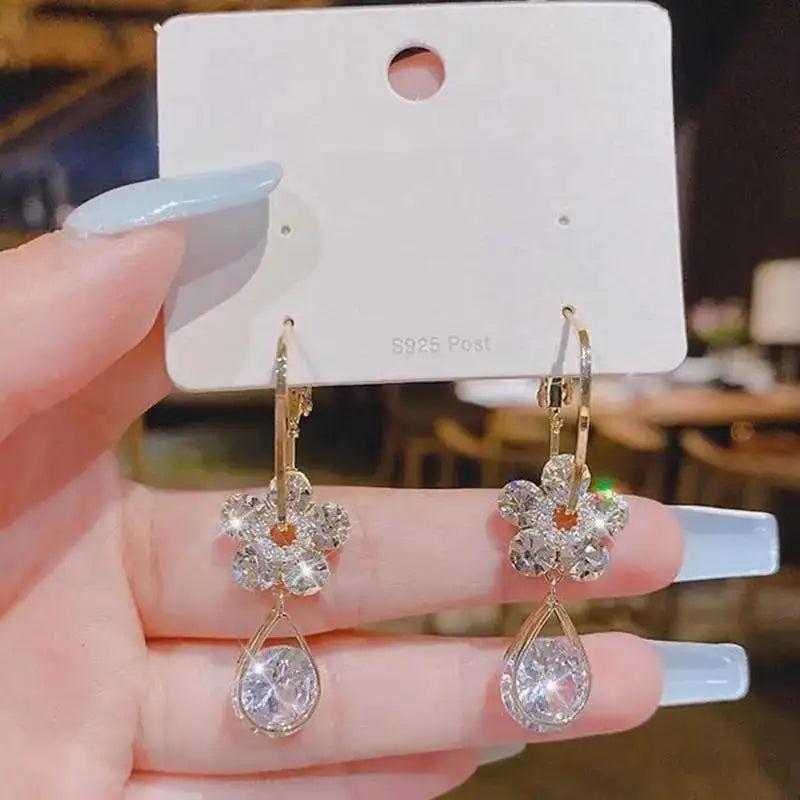925 Silver Needle Korean Fashion Pearl Tassel Earrings For Women Jewelry 2025 Trending New Luxury Women&
