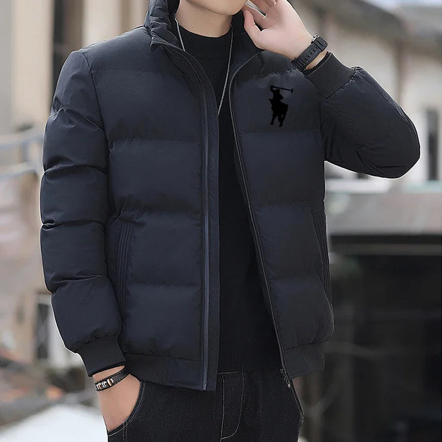 Cotton Jacket 2025 Autumn/Winter Fashion Zipper outdoor Fishing jacket Windproof Casual cotton Jacket M-5XL Men&
