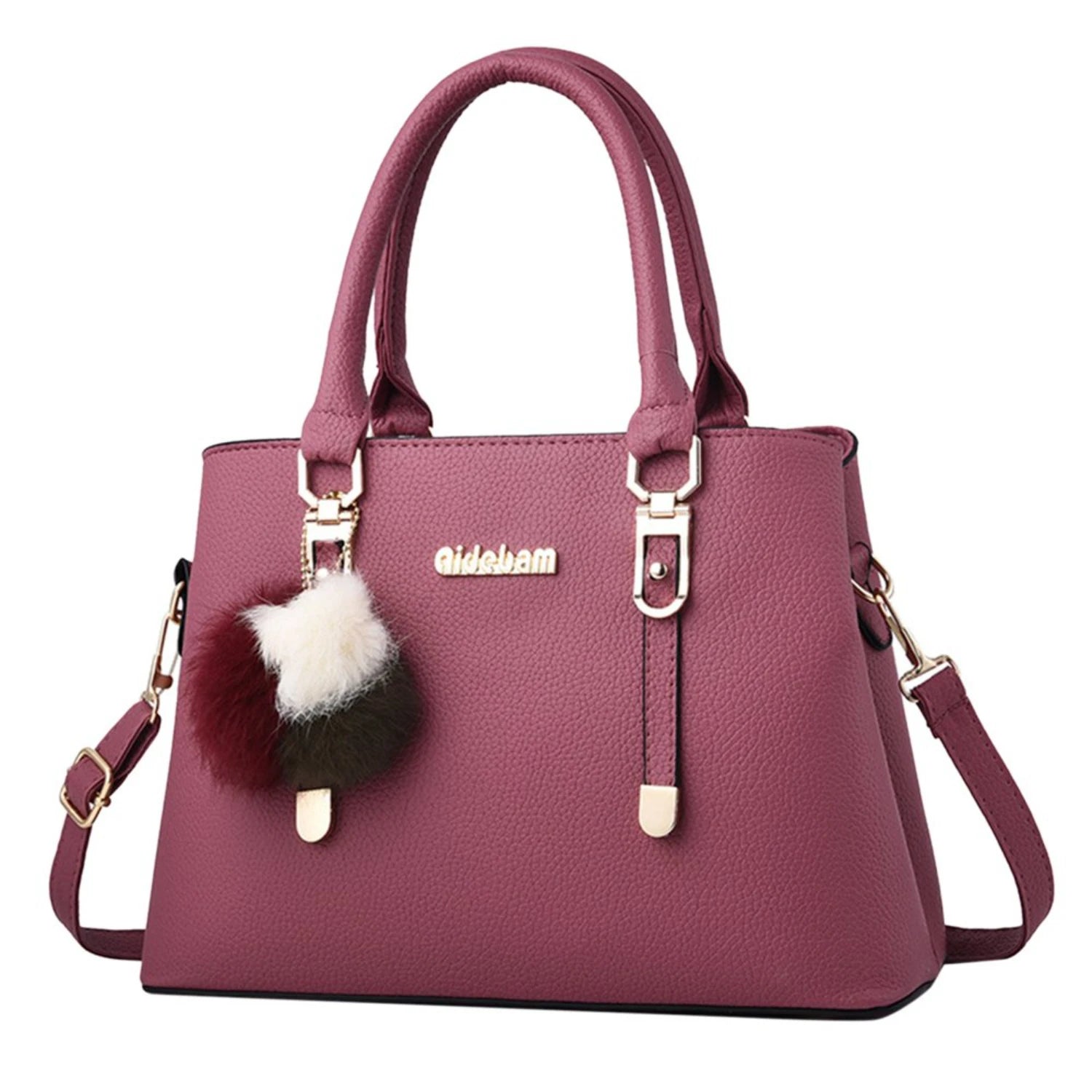 Large Capacity Leather Messenger Handbag Fashion Women&