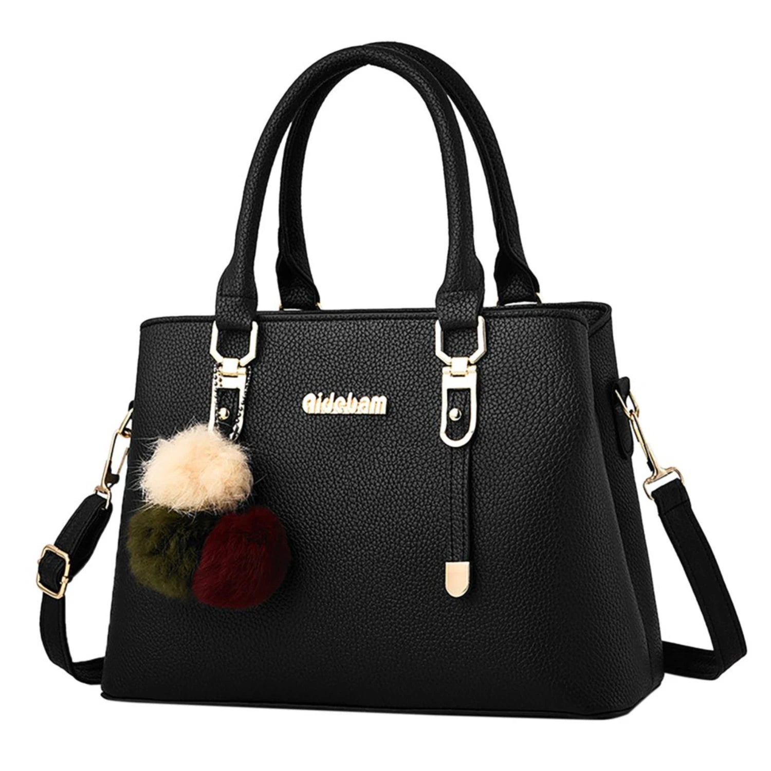 Large Capacity Leather Messenger Handbag Fashion Women&