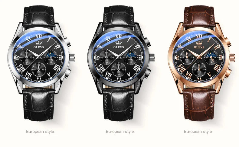 OLEVS Moon Phase men&