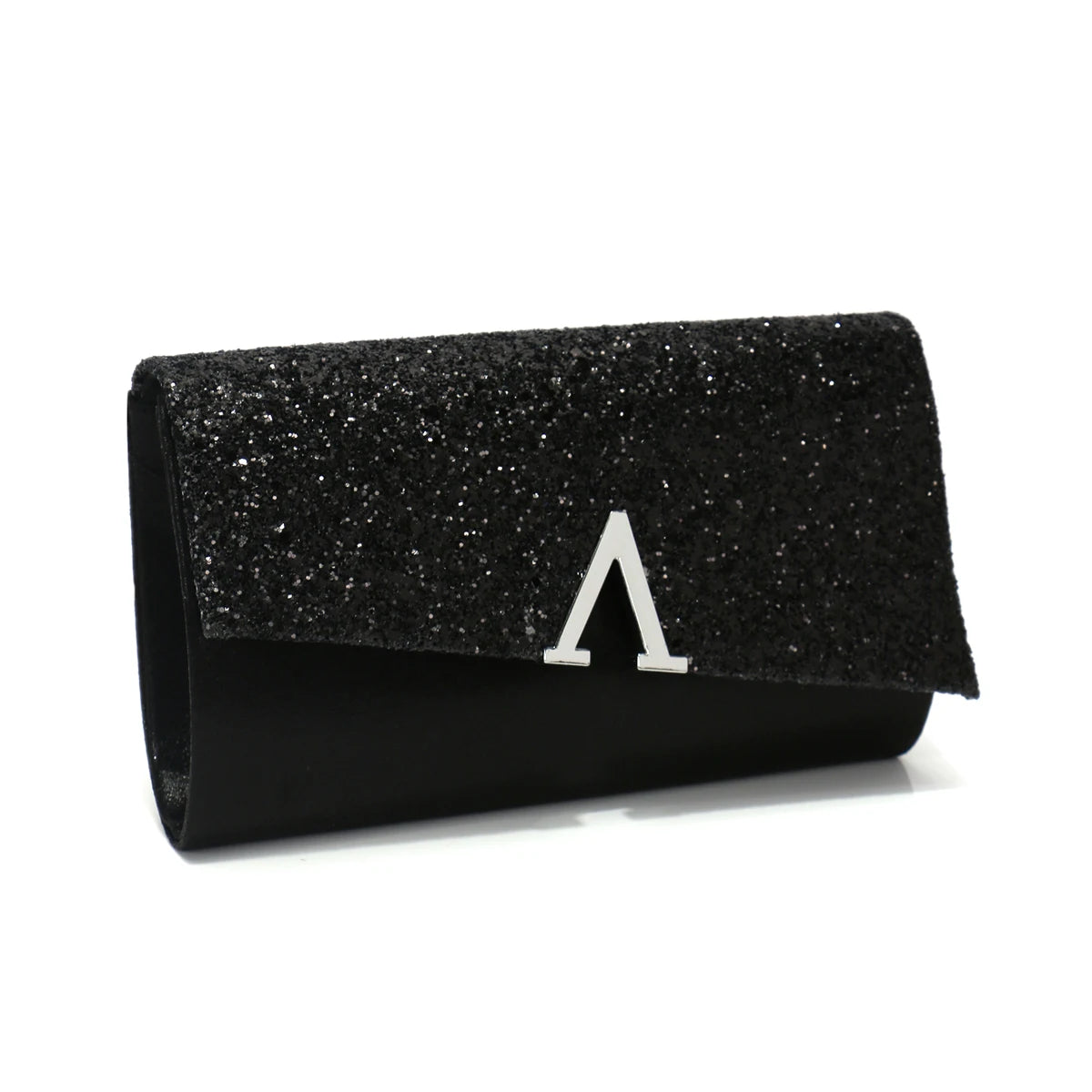 V Design Metal Chain Glamorous Design Evening Bags Envelope Shaped Sequins Handbags For Prom Dinner Wedding Banquet Purse