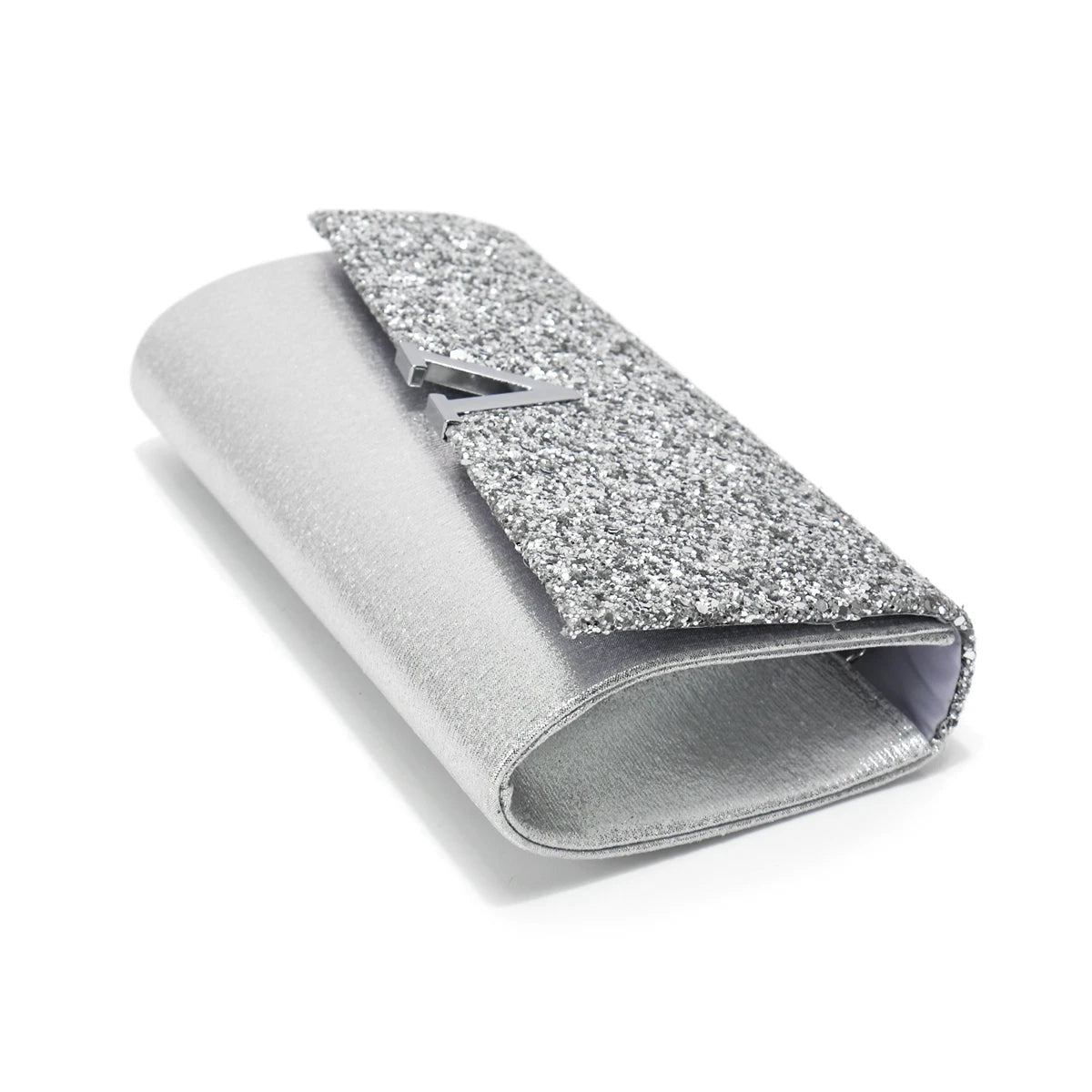 V Design Metal Chain Glamorous Design Evening Bags Envelope Shaped Sequins Handbags For Prom Dinner Wedding Banquet Purse