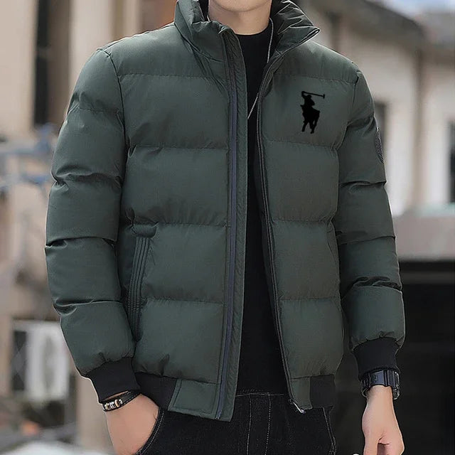 Cotton Jacket 2025 Autumn/Winter Fashion Zipper outdoor Fishing jacket Windproof Casual cotton Jacket M-5XL Men&