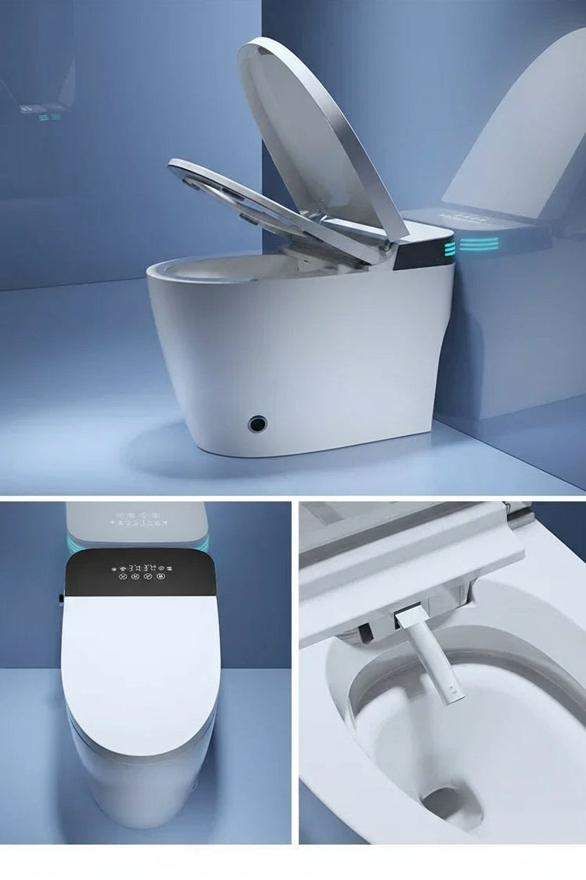 zqSmart toilet toilet, fully automatic voice integrated, no water pressure limit instant hot toilet