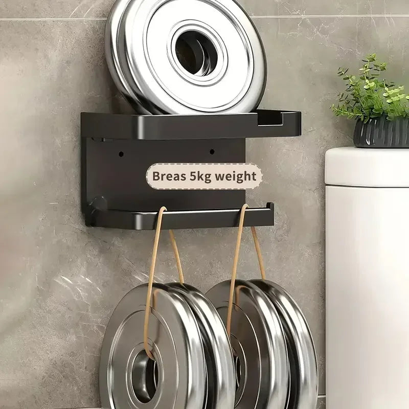 Toilet Paper Holder Plastic Storage Rack Kitchen Towel Placement Of Seasoning Bottles Bathroom Wall Roll Of Paper Phone Storage