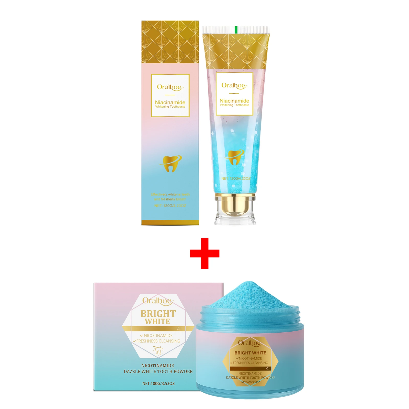Niacinamide Toothpaste for Whitening, Plaque Removal, and Fresh Breath