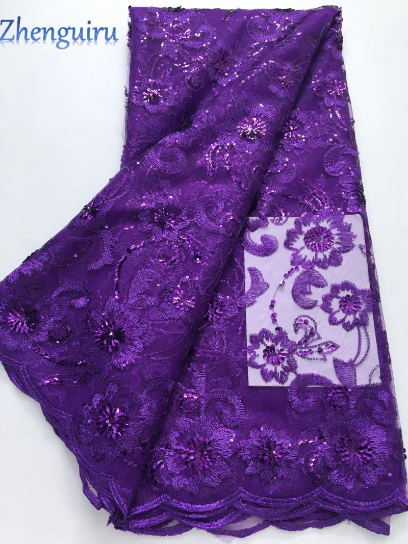 2025 African Sequins Mesh Lace Fabric High Quality Embroidered French Tulle Lace