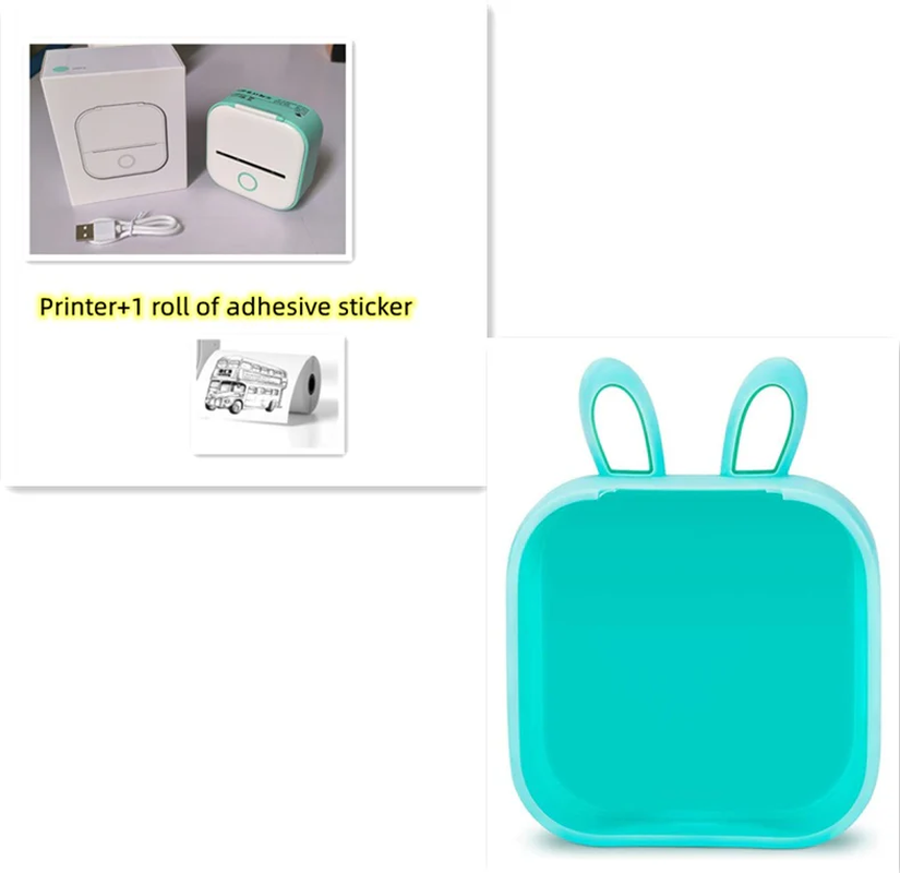 Portable Bluetooth Thermal Label and Photo Printer for Home and Education