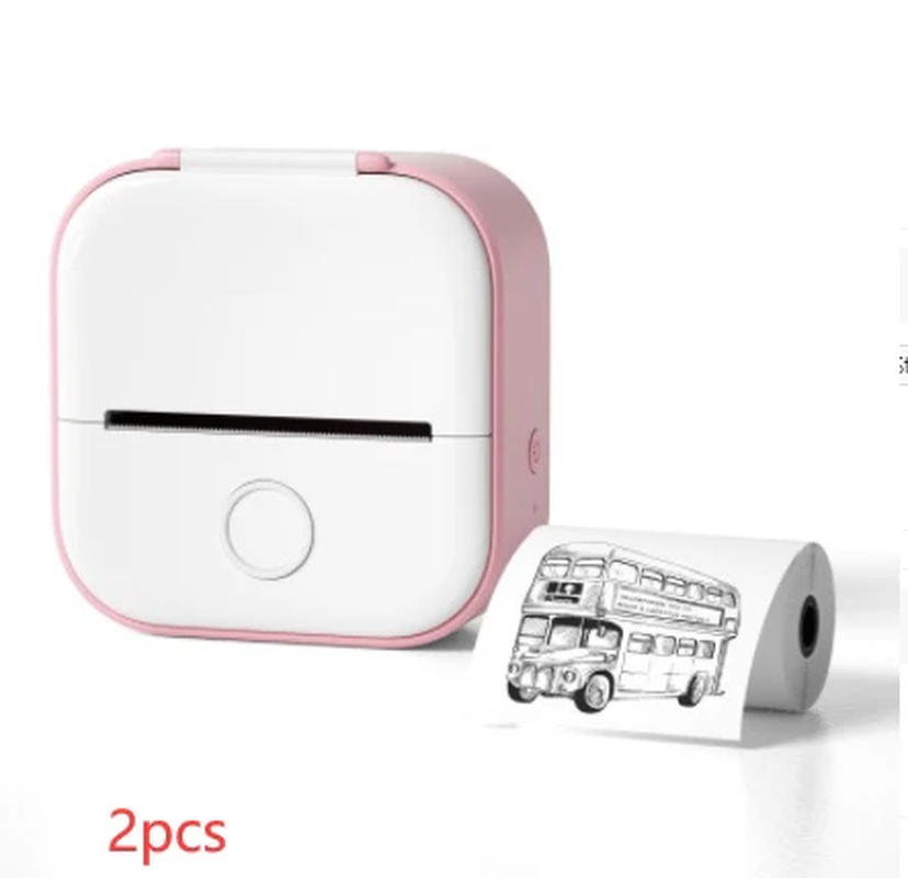 Portable Bluetooth Thermal Label and Photo Printer for Home and Education