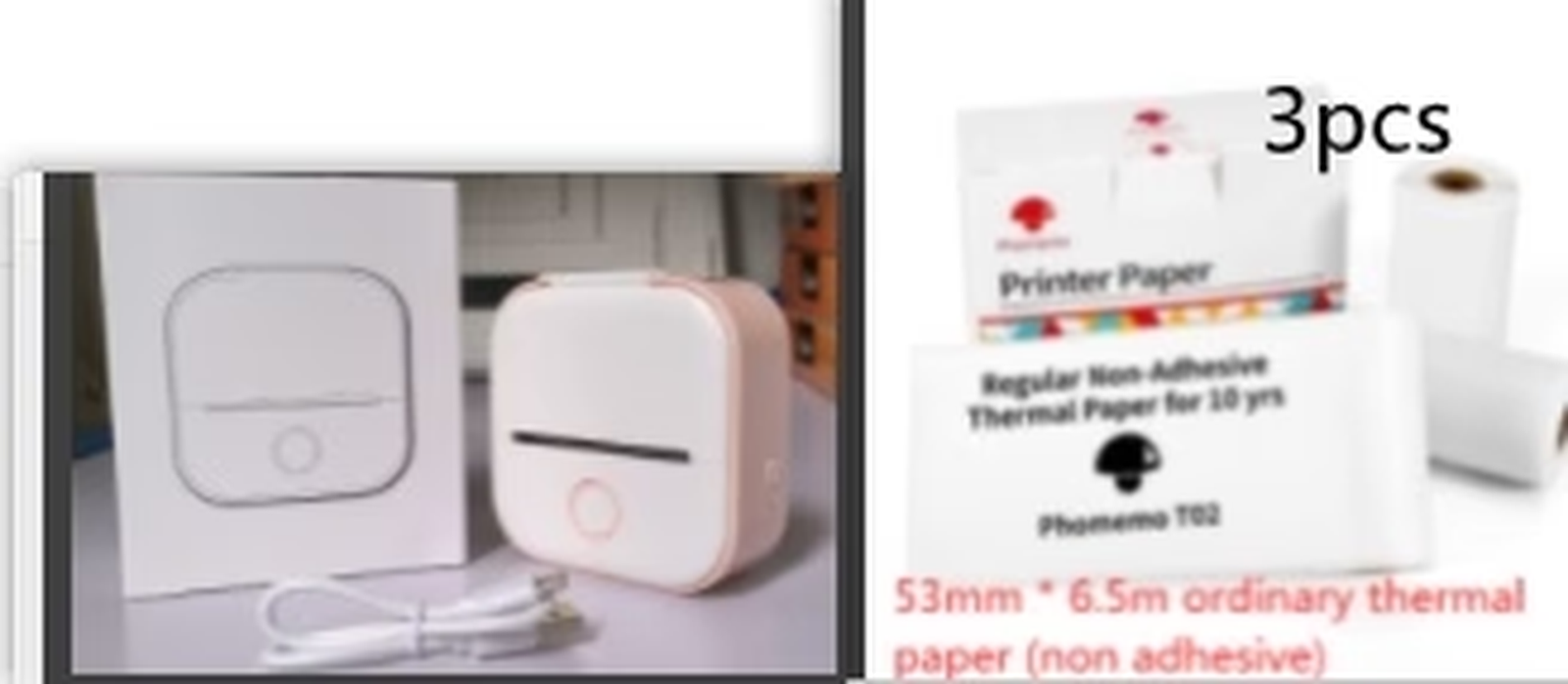 Portable Bluetooth Thermal Label and Photo Printer for Home and Education