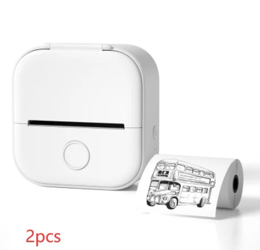 Portable Bluetooth Thermal Label and Photo Printer for Home and Education