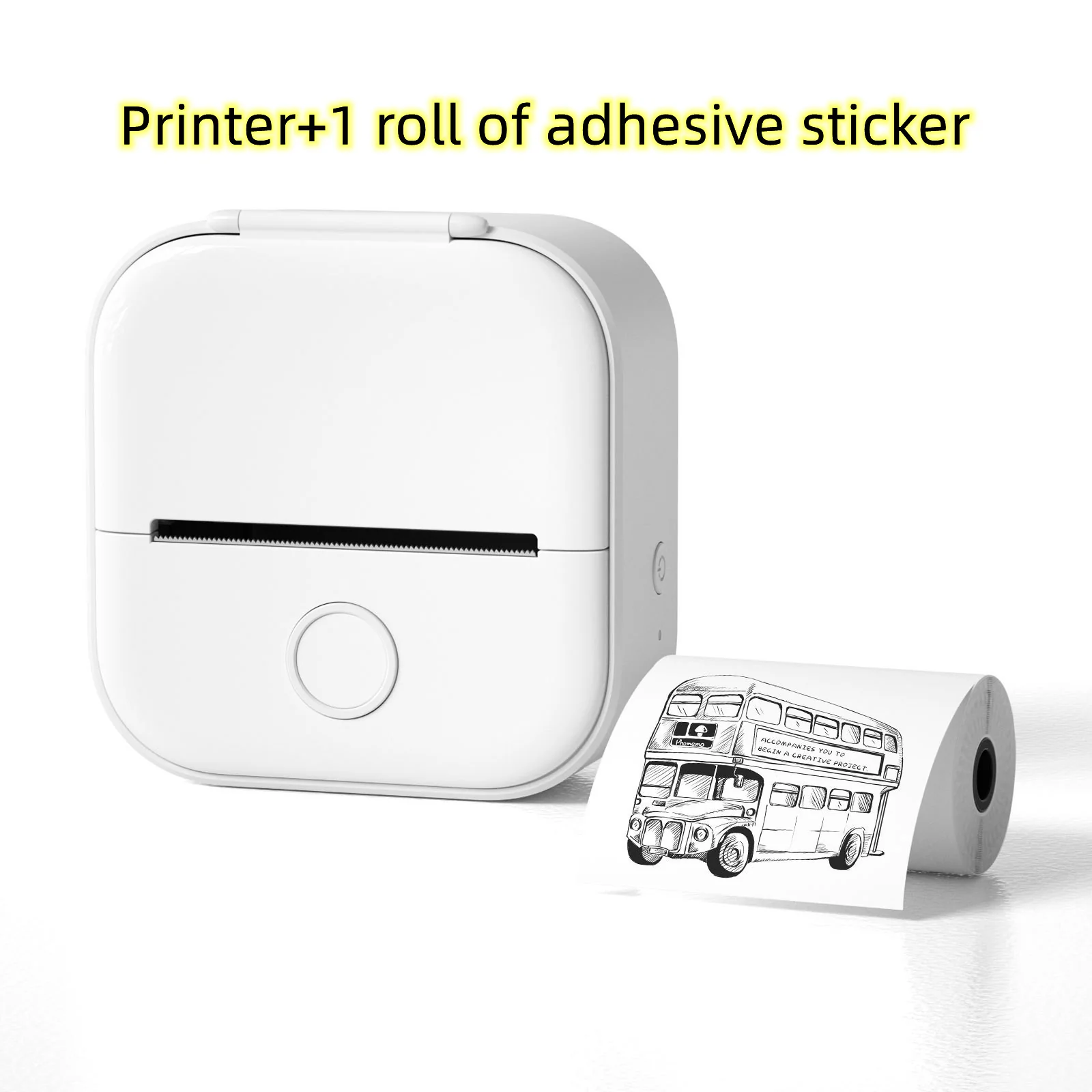 Portable Bluetooth Thermal Label and Photo Printer for Home and Education