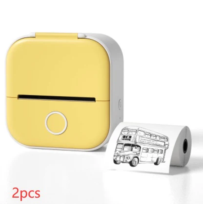 Portable Bluetooth Thermal Label and Photo Printer for Home and Education