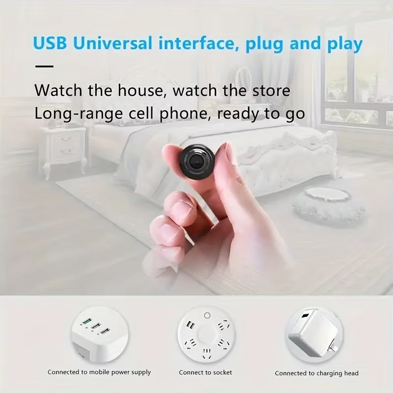 1080P HD Mini Wifi Camera Indoor Safety Security Surveillance Baby Monitor Night