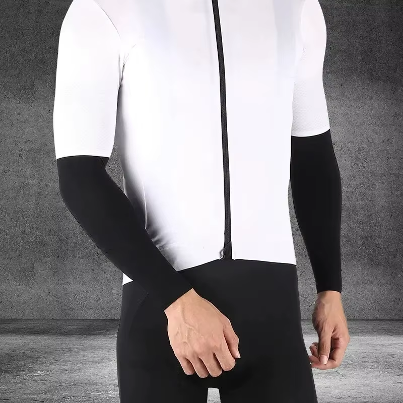 Ice Silk Sports Arm Sleeves Cycling Sun UV Protection Outdoor Travel Running Gym