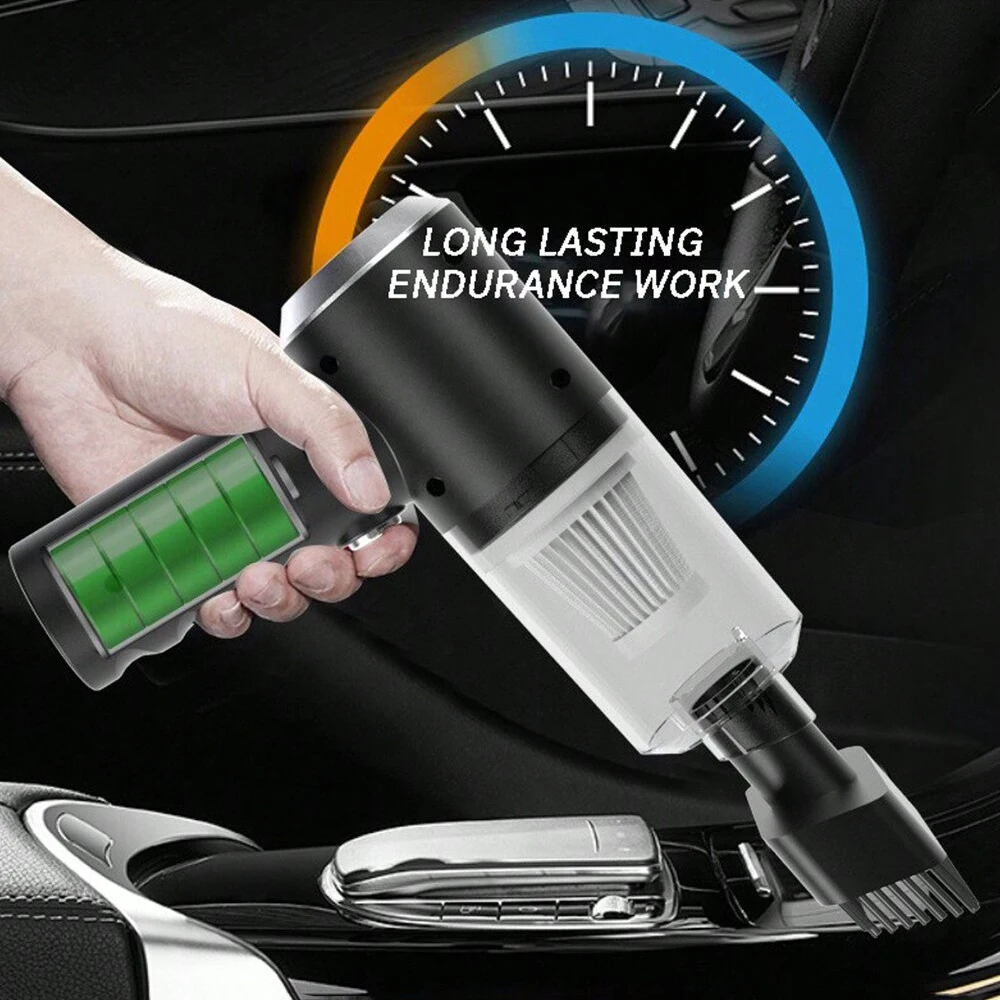 USB Rechargeable 3-in-1 Vacuum Cleaner for Home and Car with Suction and Blowing