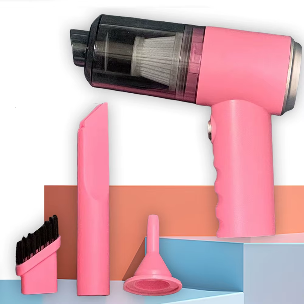 USB Rechargeable 3-in-1 Vacuum Cleaner for Home and Car with Suction and Blowing