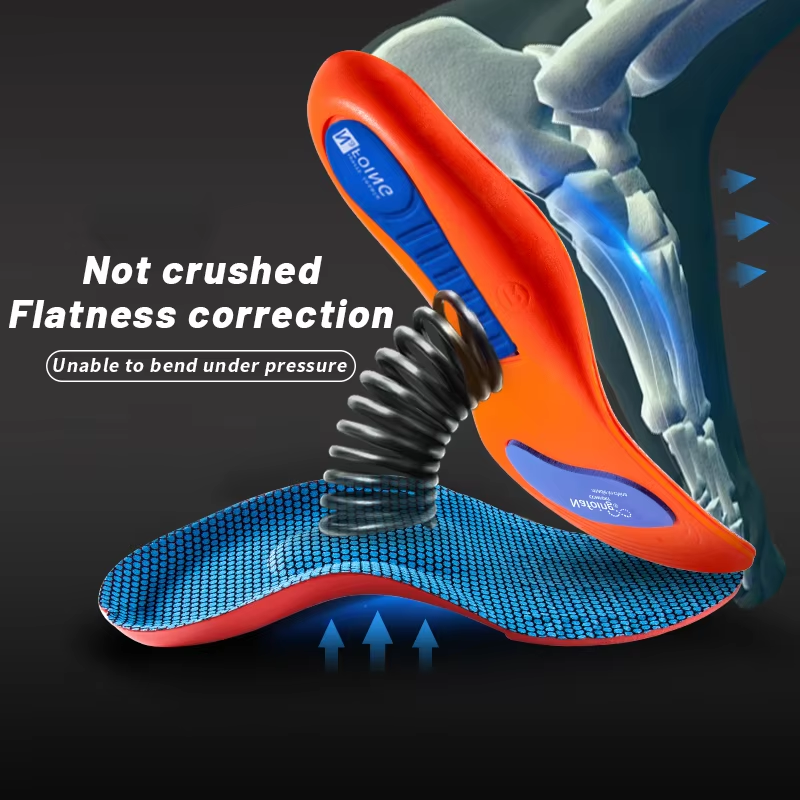 Orthopedic Sport Insoles for Men and Women - Breathable Shock Absorption Pads