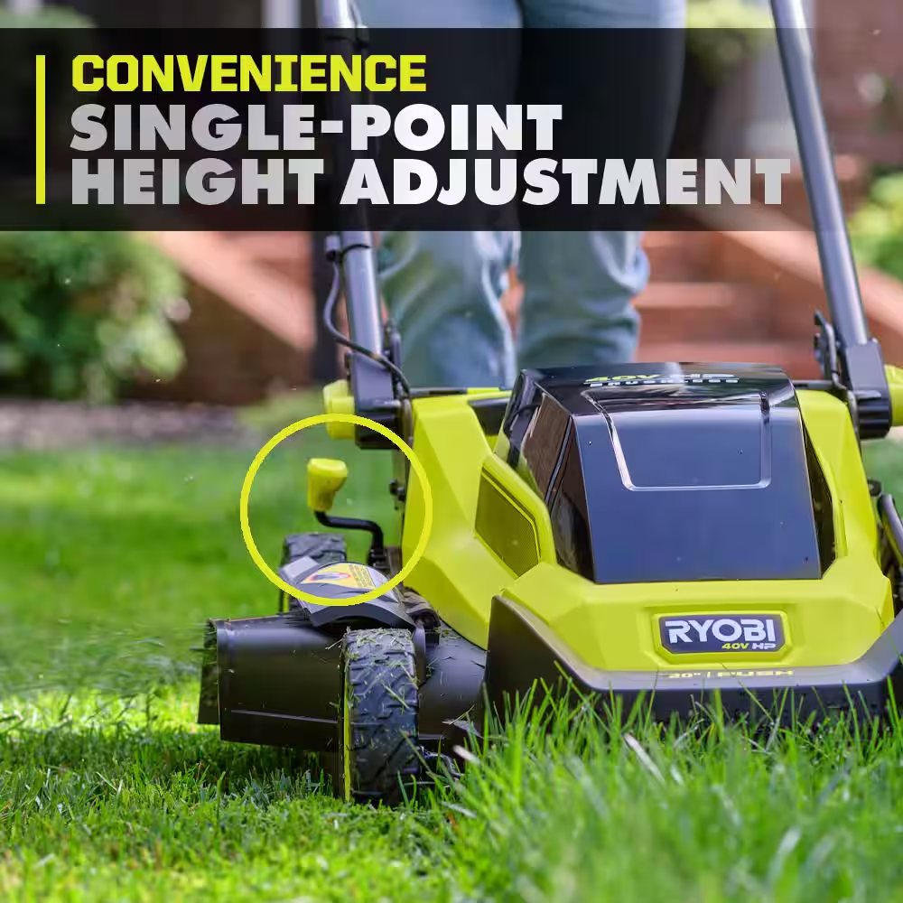 40V HP Brushless 20 In. Cordless Battery Walk behind Push Lawn Mower with 6.0 Ah