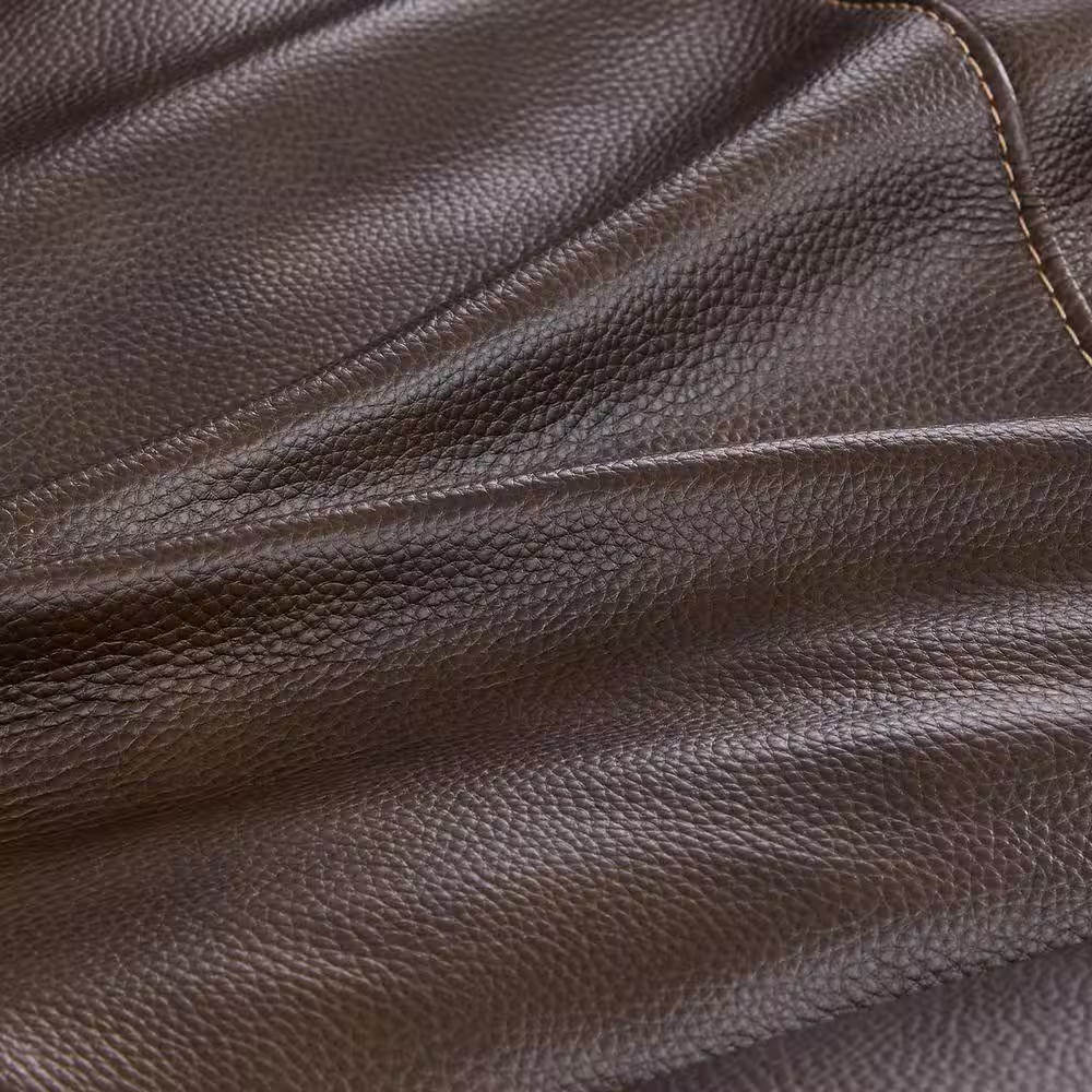 Alaric Brown Genuine Leather Zero Gravity Power Recliner with Metal Frame, Adjus