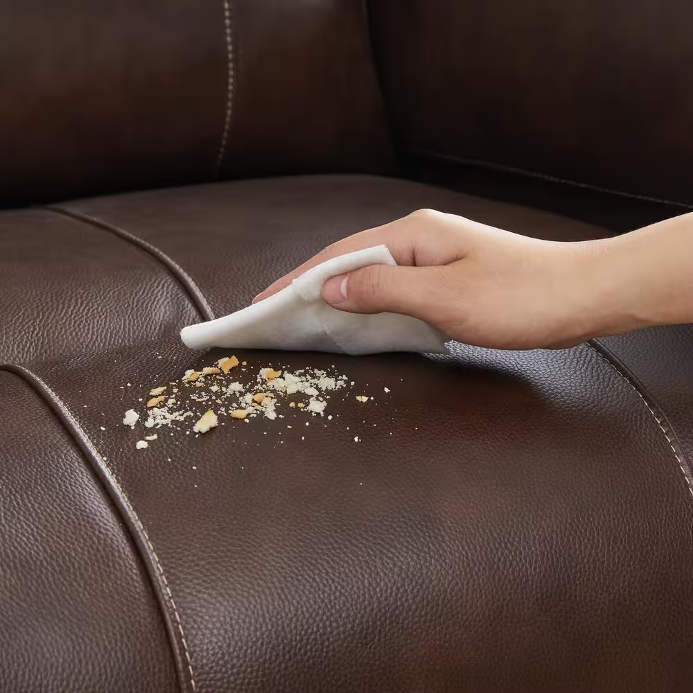 Alaric Brown Genuine Leather Zero Gravity Power Recliner with Metal Frame, Adjus