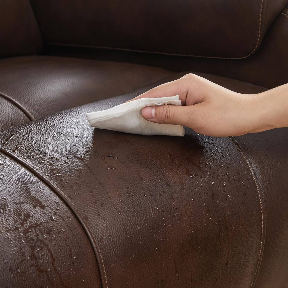 Alaric Brown Genuine Leather Zero Gravity Power Recliner with Metal Frame, Adjus