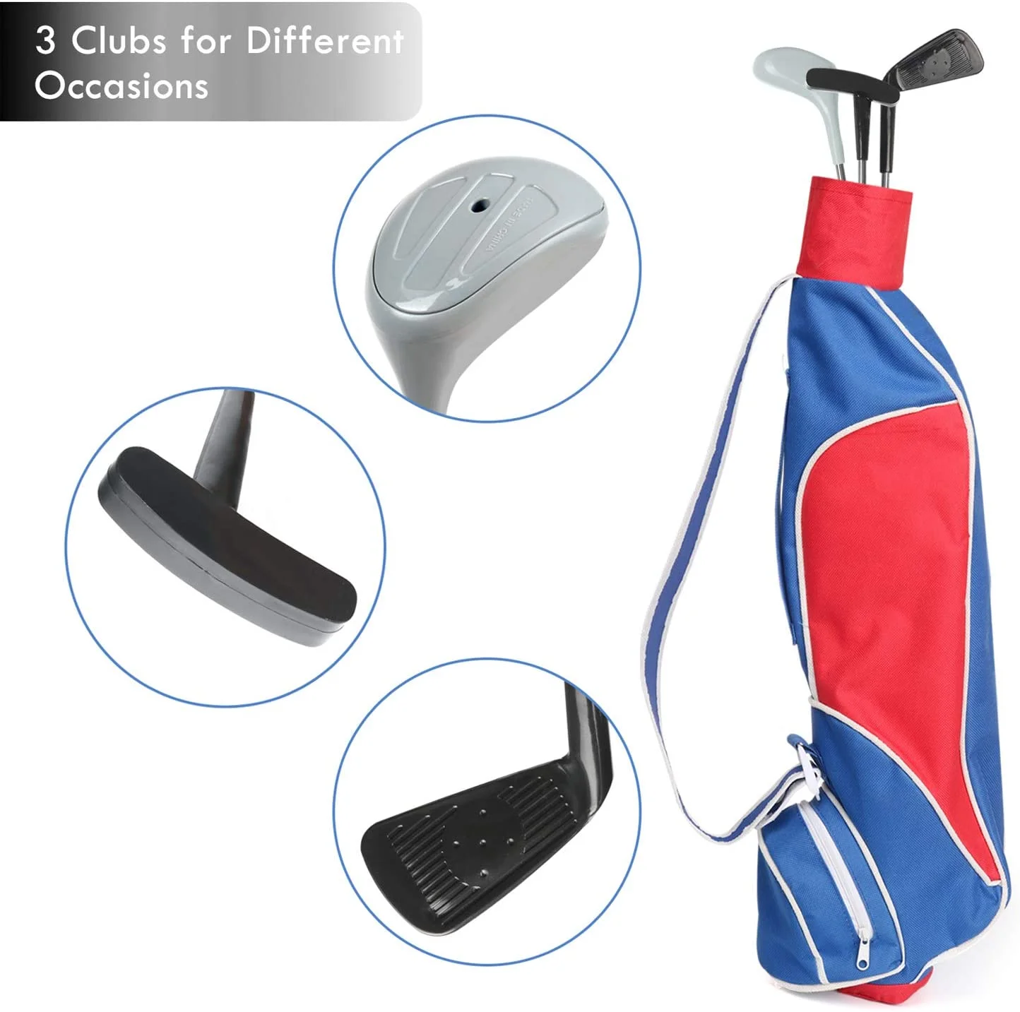 Golf Club Set for Kids, Indoor Outdoor Sports Toys, Birthday Gift for Boys Girls
