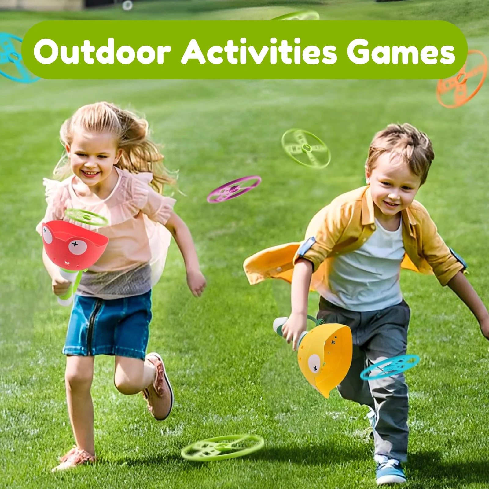 Outside Toys for Kids Ages 4-8, Manual Capture Catching Game - Toddler Chasing T