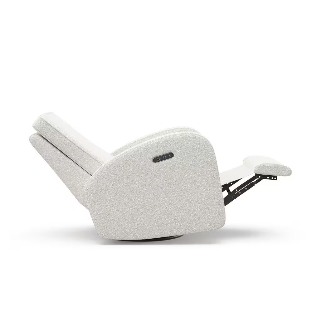 Santa Monica Ivory Boucle Power Recliner