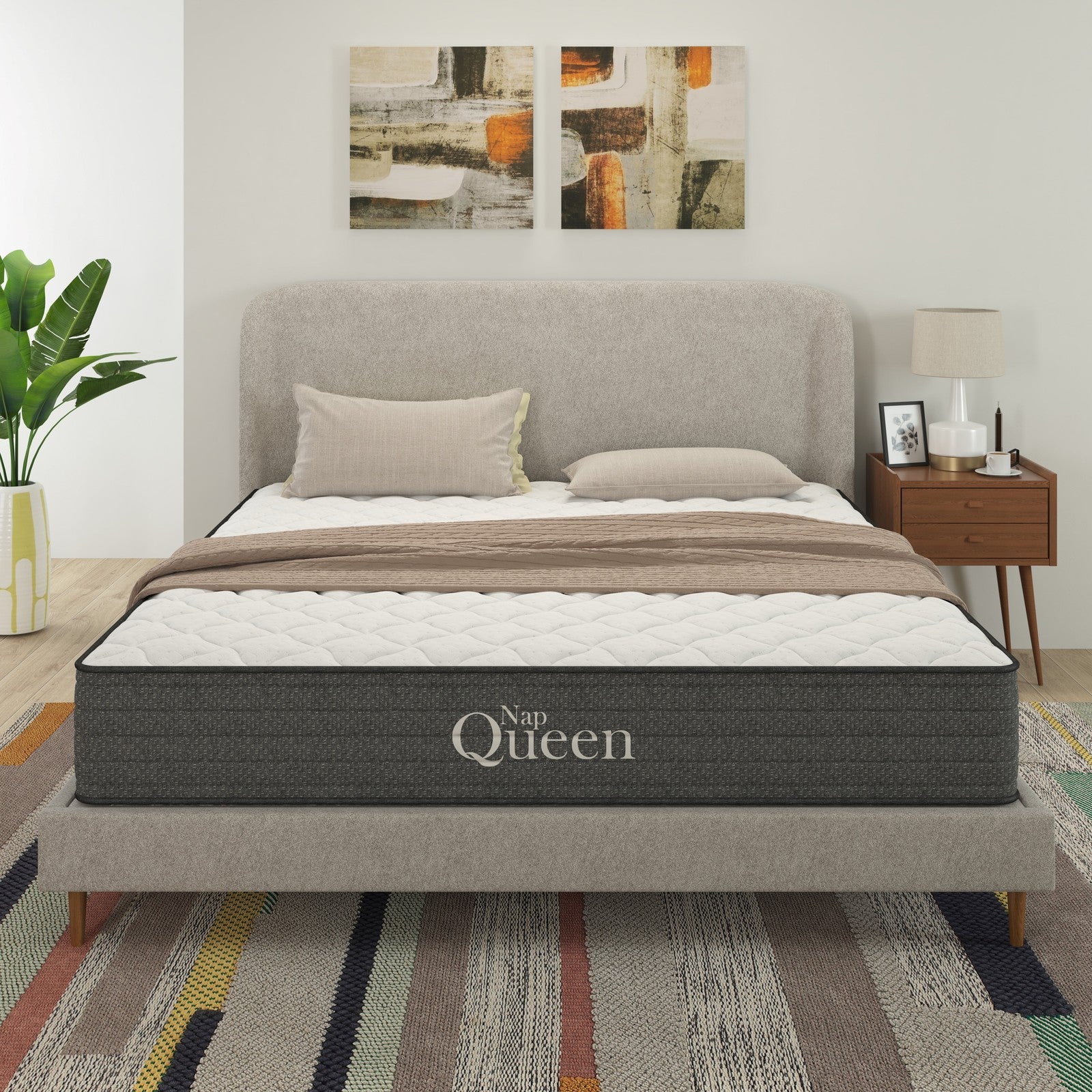 Victoria 10" Queen, Gel Infused Memory Foam and Pocket Spring Hybrid Mattress in