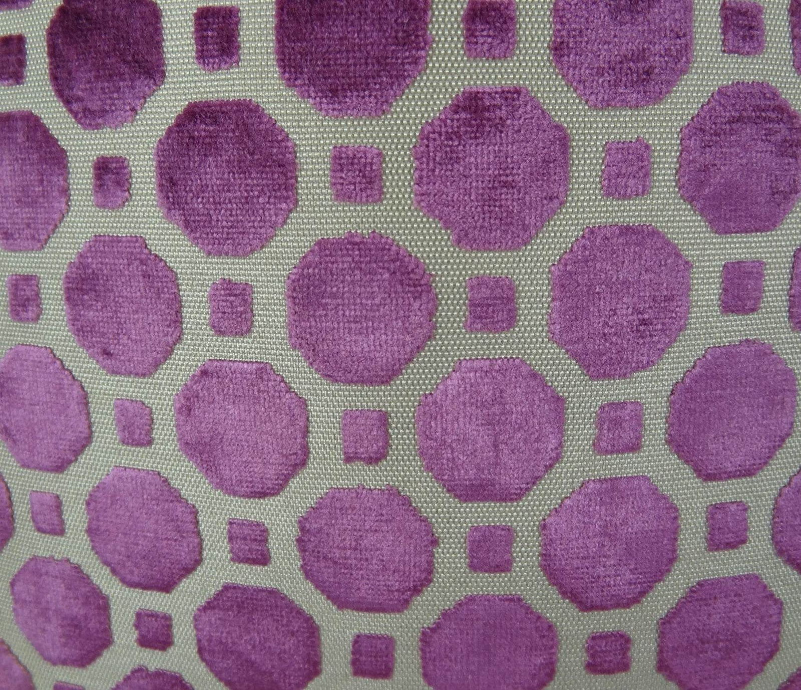 Handcrafted Luxury Pillow in Velvet Plum, Magenta, and Taupe