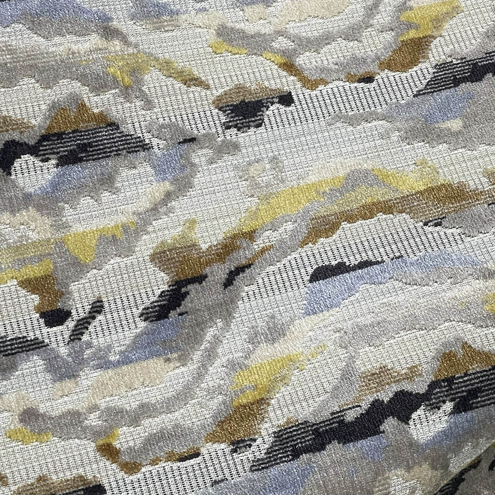 Plutus Luxury Handmade Velvet Pillow in Black, Gray & Citrine Colors