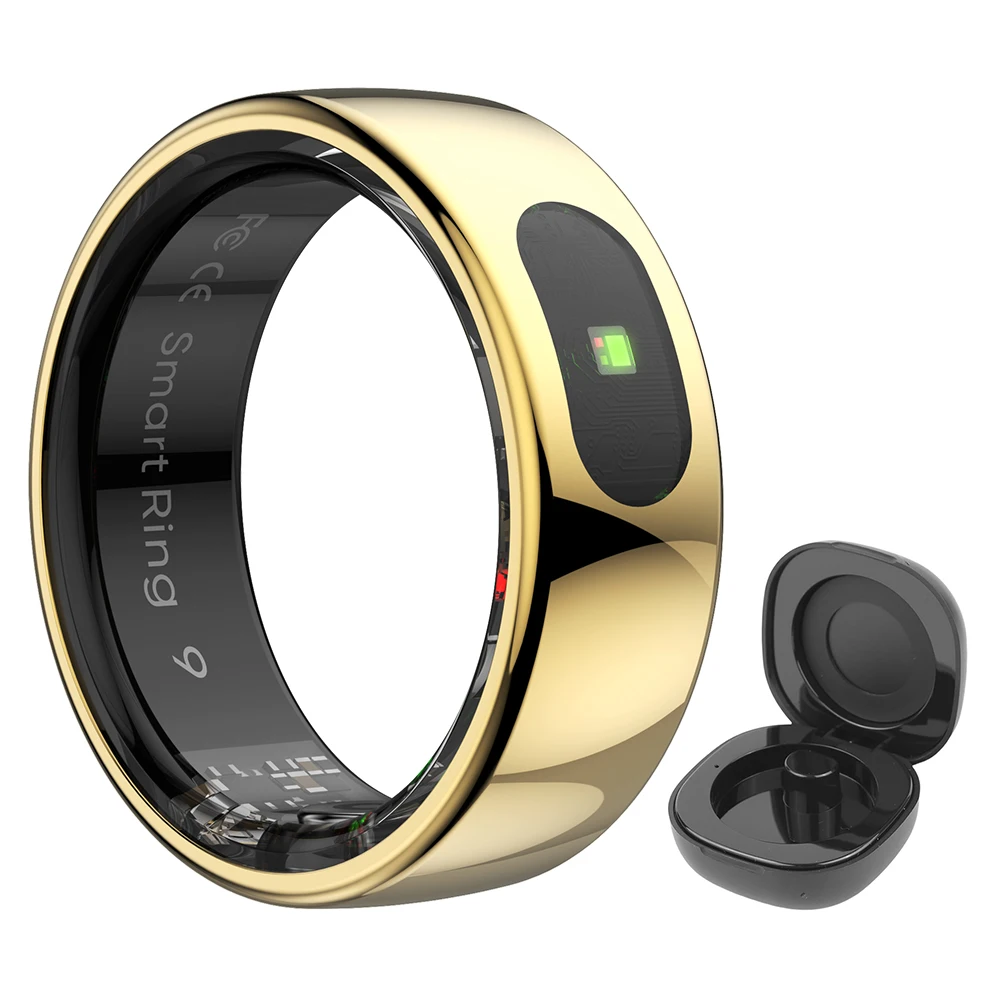 Smart Ring R08 Womens Men Electronic Smartring 5ATM Waterproof Blood Oxygen Pres