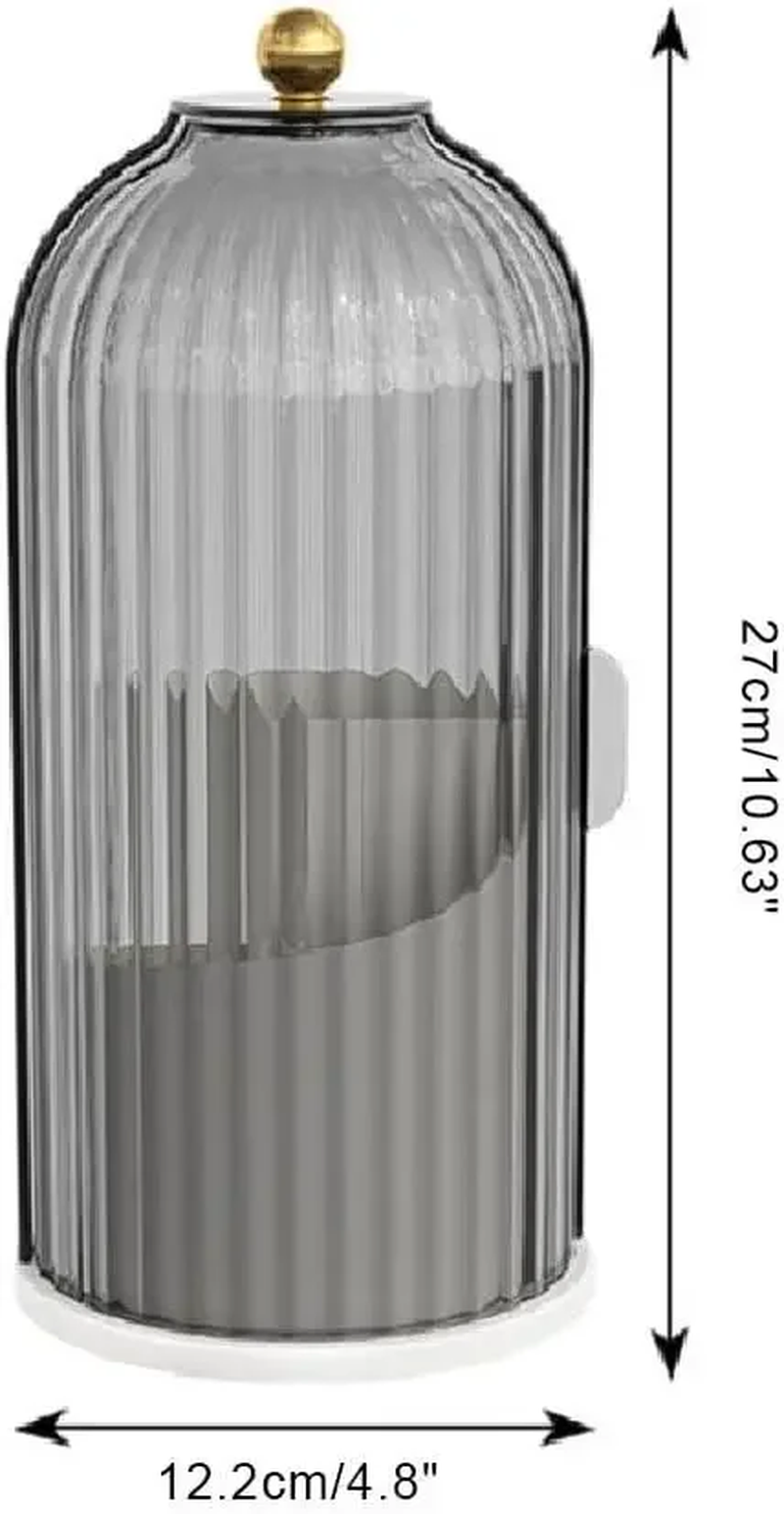 360° Rotating Concealed Toothbrush and Makeup Brush Holder with Sliding Lid