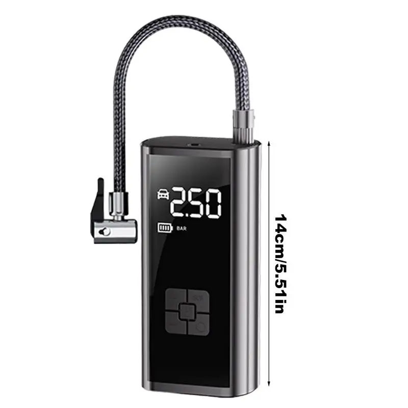 Electric Air Compressor Portable Tire Inflator Digital Automobiles Tire Pump LED