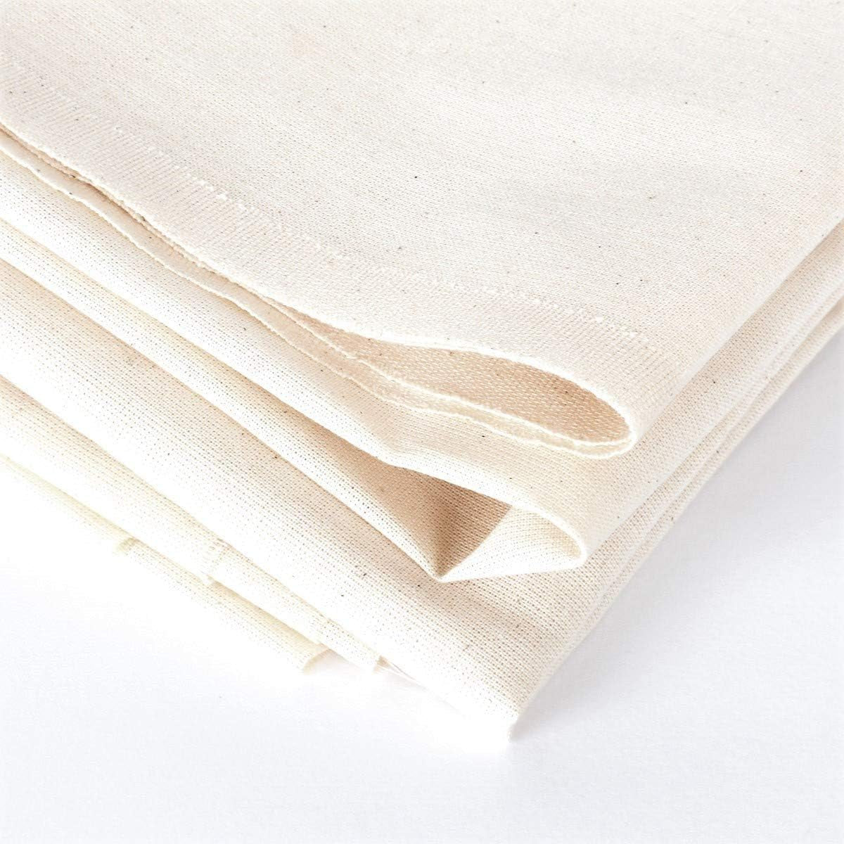 100% Natural Cotton Muslin Fabric - 63In Wide X 3Yds Long (Medium Weight)