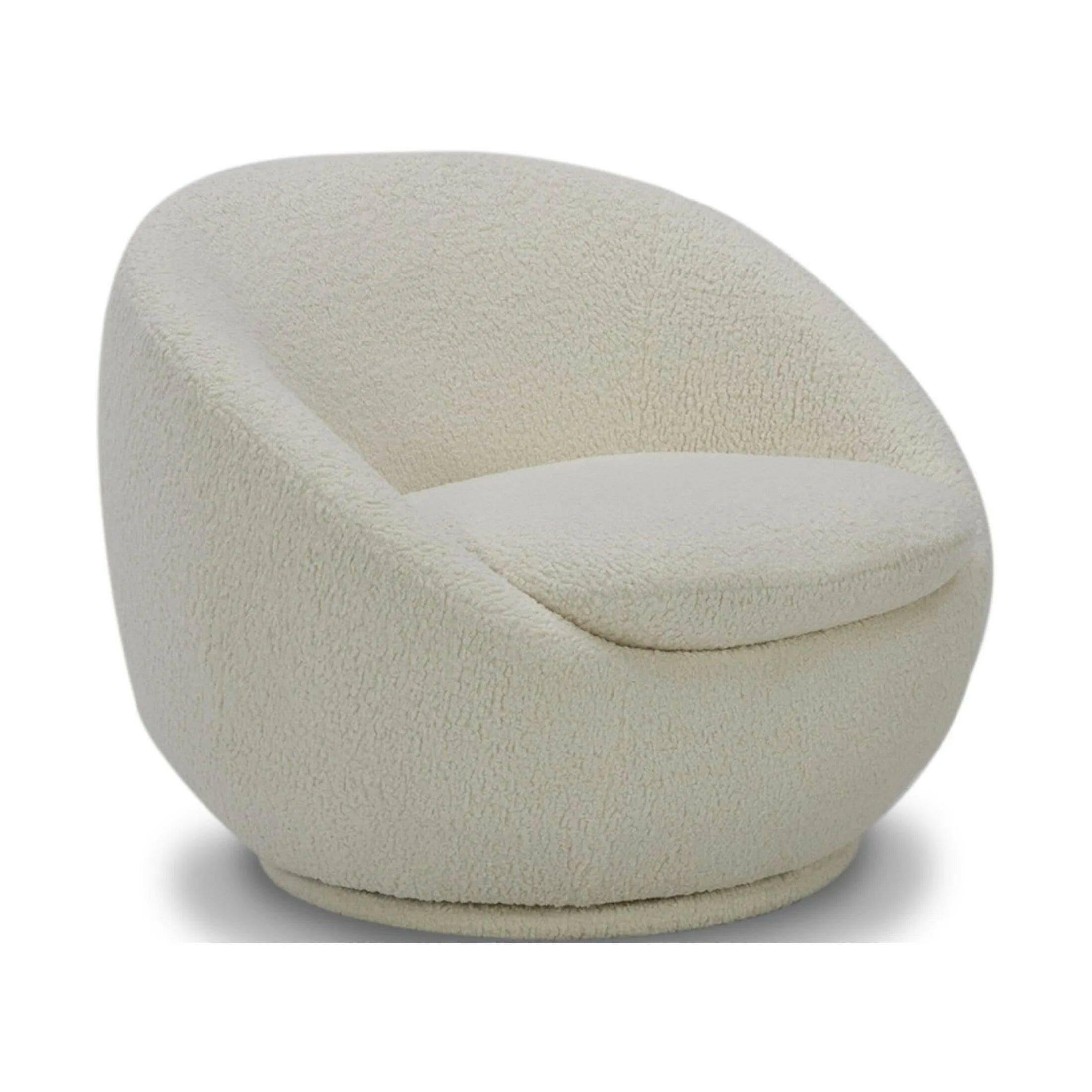 Mira Swivel Accent Chair, Cream